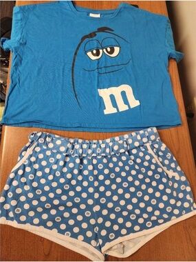 M&M'S Blue Polka Dot Lounge Set